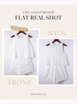 Load image into Gallery viewer, Dokotoo Womens Ladies Fashion 2024 Elegant Summer Casual Sexy Off Shoulder Halter Neck Ruffle Chiffon Sleeveless One Piece Short Rompers Jumpsuits for Women Short,White Medium
