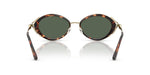 Load image into Gallery viewer, Michael Kors Womens MK1179 Key West Oval Sunglasses, Luggage Tortoise/G15 Green Monochromatic, 53 mm

