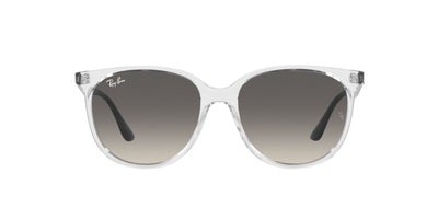 Ray-Ban Women's RB4378 Square Sunglasses, Transparent/Grey Gradient, 54 mm