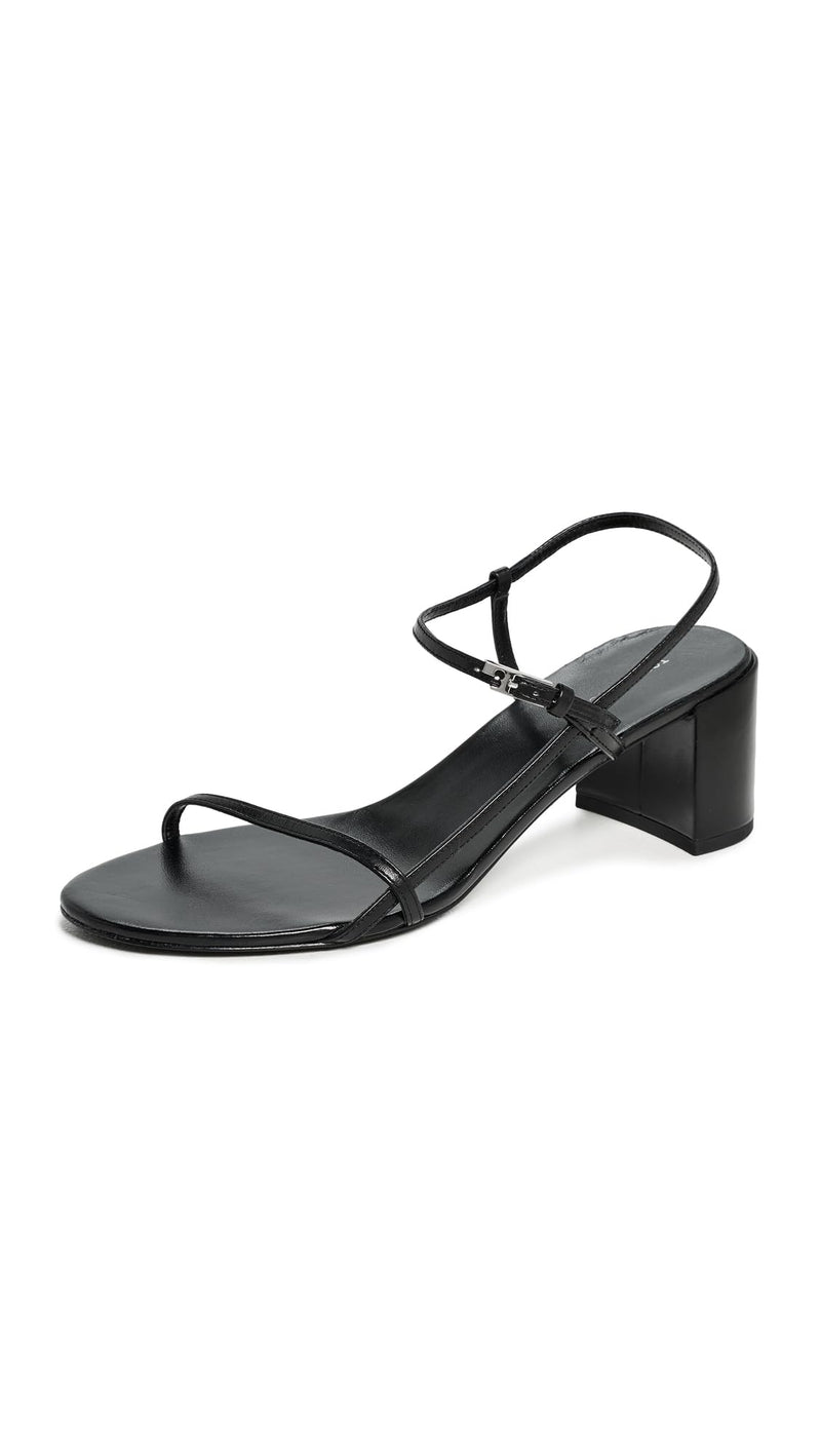 Tory Burch Women's Gigi Heel Sandals 38mm, Perfect Black, 7.5 Medium US