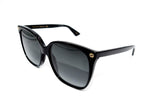 Load image into Gallery viewer, Gucci Women's Lightness Square Sunglasses, Black/Grey, One Size
