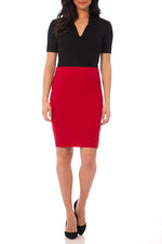 Load image into Gallery viewer, Rekucci Women's Ease into Comfort Fit Perfect Midi Pencil Skirt (X-Large, Red)
