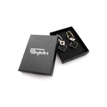 Load image into Gallery viewer, Black Gold Earrings for Women Dangle Drop Fashion Rhinestone Jewelry

