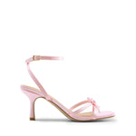 Load image into Gallery viewer, DREAM PAIRS 2026 Women's Bow Heels -Kitten Heels for Women, Square Toe Strappy Heeled Sandals, Elegant Wedding &amp; Bridal Bownots Sandals for Formal &amp; Special Occasions,Size 9,Pink,SDHS25073W
