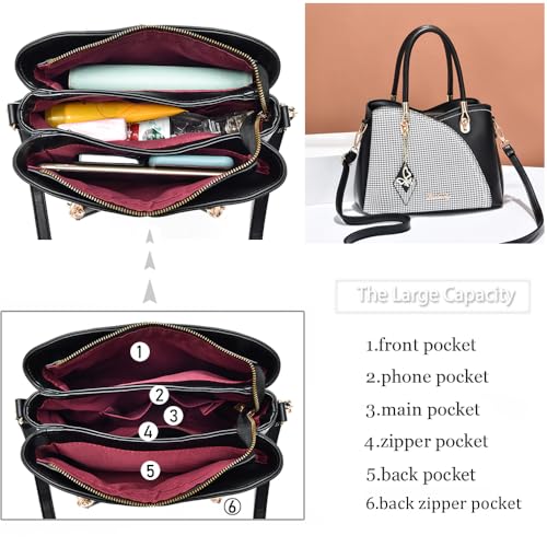 SiMYEER Purses and Handbags Top Handle Satchel Shoulder Bags Messenger Tote Bag for Ladies