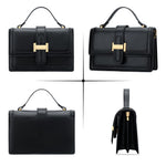 Load image into Gallery viewer, KKXIU Black Designer Crossbody Bags - Purses for Women Vegan Leather Purses and Handbags Shoulder Top Handle Bag

