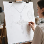 Load image into Gallery viewer, ZDaoBen Sterling Silver Cross Necklace for Women，Birthday Delicate Cross Necklace Jewelry Gifts for Women，Birthstone Religious Jewelry for Mom Cubic Zirconia Silver Crucifix Pendant Green May
