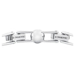 Load image into Gallery viewer, Swarovski Una Angelic Tennis Bracelet, Clear circle-cut Swarovski Crystals with Matching Crystal Pavé on a Rhodium Tone Finish Setting, Part of the Swarovski Una Angelic Collection
