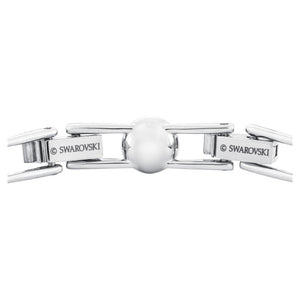 Swarovski Una Angelic Tennis Bracelet, Clear circle-cut Swarovski Crystals with Matching Crystal Pavé on a Rhodium Tone Finish Setting, Part of the Swarovski Una Angelic Collection