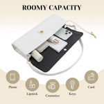 Load image into Gallery viewer, BWKUNOLF Evening Clutch for Women Crocodile Print - PU Leather Crossbody Bag with Removable Strap, Formal Party &amp; Wedding Handbag (White)
