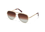 Load image into Gallery viewer, QUAY - Sunglasses for Men &amp; Women, Polarized Aviator Lenses with UV Protection, Oversized Sunglasses (High Key Extra Large, Gold)
