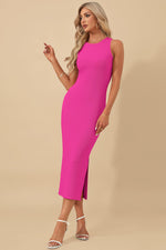 Load image into Gallery viewer, AUSELILY Womens Summer Bodycon Dresses 2025 Basic Casual Sleeveless Knit Tank Midi Dress, Rose Red S
