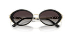 Load image into Gallery viewer, Michael Kors Womens MK1179 Key West Oval Sunglasses, Black/Light Grey Gradient Black, 53 mm
