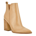 Load image into Gallery viewer, Juliet Holy Women&#39;s V Cut Ankle Boots Pointed Toe Stacked Chunky Heel Side Zipper Leather Cutout Western Booties
