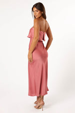 Load image into Gallery viewer, Petal &amp; Pup Women&#39;s Vienna Strapless Midi Dress, Dusty Rose
