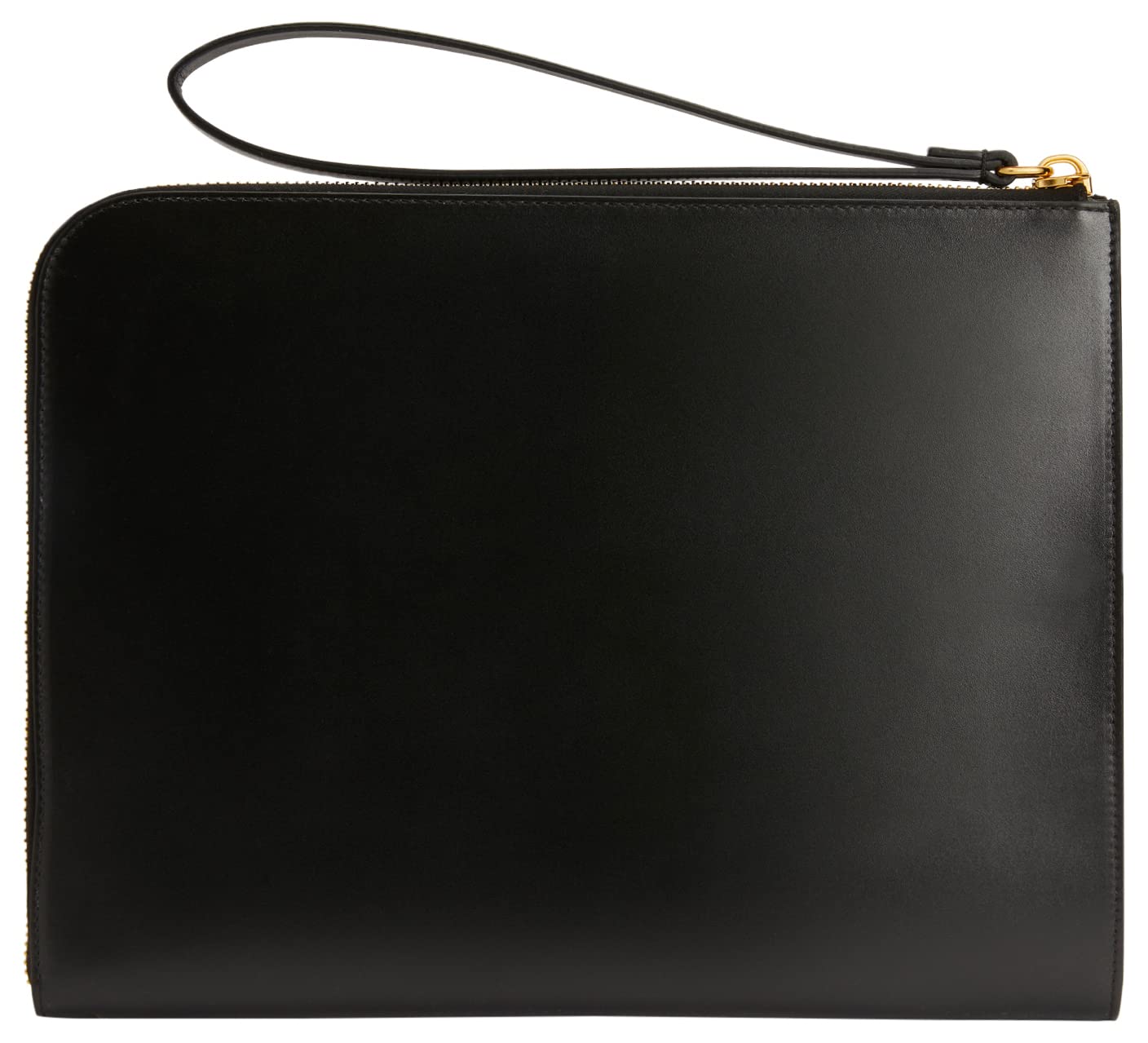 Giuseppe Zanotti, Fabian Leather Clutch, One Size, Black
