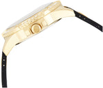 Load image into Gallery viewer, GUESS Gold-Tone Stainless Steel Crystal Encrusted Dial with Black Stain Resistant Silicone Watch (Model: U1160L1)
