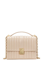 Load image into Gallery viewer, kate spade new york Deco Leather Flap Chain Crossbody, Quilted Milk Glass
