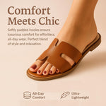 Load image into Gallery viewer, CUSHIONAIRE Voyage Cutout Strap Slides for Women, Slip On Summer Flats, Trendy Footwear, Comfortable Vacation Style Sandals for Women 2025, KELLY GREEN 7
