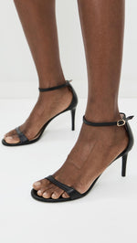 Load image into Gallery viewer, Stuart Weitzman Women's Nudist II Sandal 75, Black, 7 Medium US
