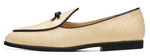 Load image into Gallery viewer, Journey West Raffia Bowtie Loafer for Women Slip-on Belgian Penny Loafers Shoes for Women Beige US 8.5
