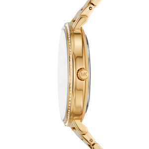 Michael Kors Pyper Three-Hand Gold-Tone Alloy Metal Women's Watch (Model: MK4593)
