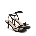 Load image into Gallery viewer, DREAM PAIRS 2026 Women's Bow Heels -Kitten Heels for Women, Square Toe Strappy Heeled Sandals, Elegant Wedding &amp; Bridal Bownots Sandals for Formal &amp; Special Occasions,Size 9,Black,SDHS25073W
