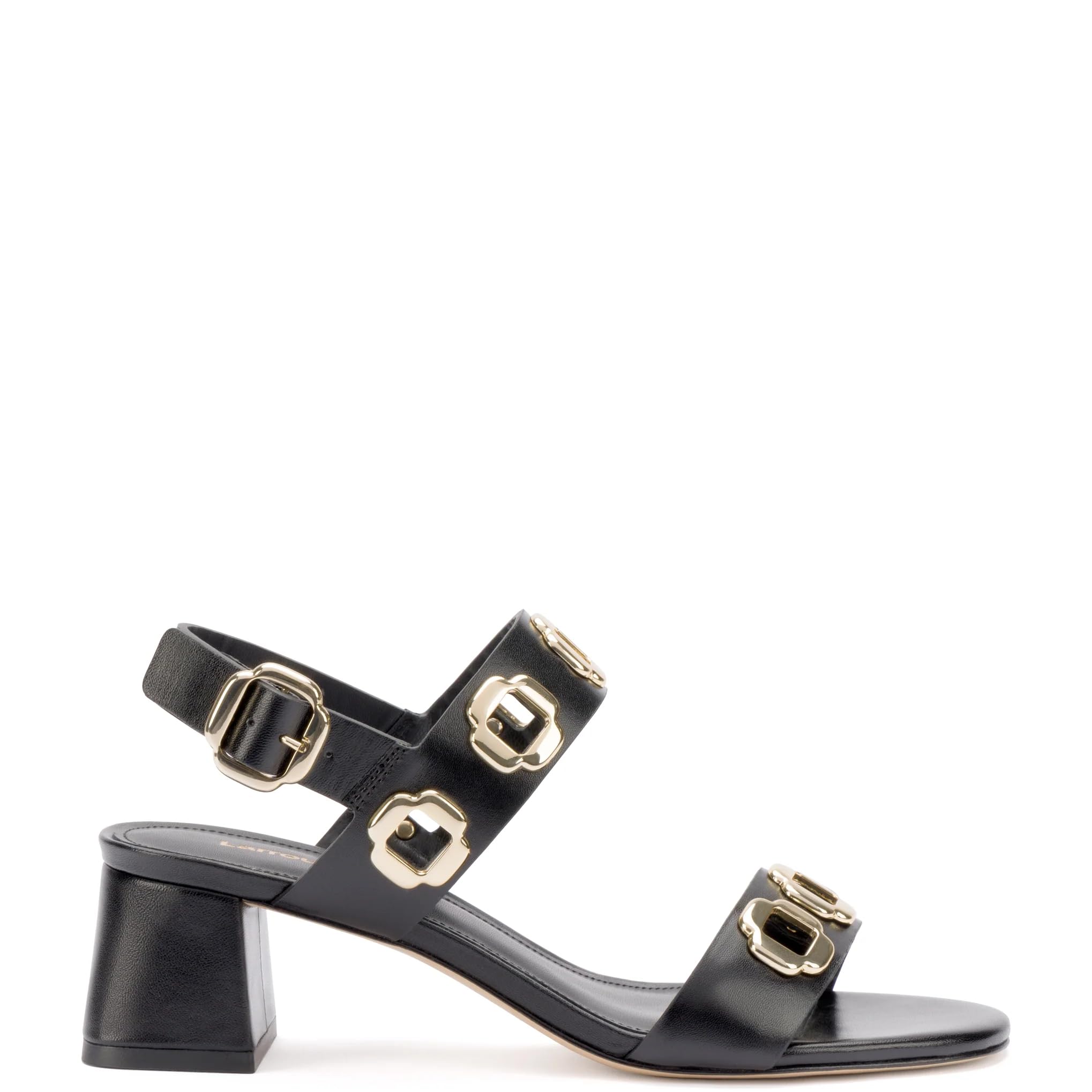 Milan Sandal In Black Leather Black 6.5