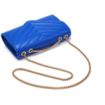 Load image into Gallery viewer, Dasein Women Small Quilted Crossbody Bags Stylish Designer Evening Bag Clutch Purses and Handbags with Chain Shoulder Strap (Royal Blue)
