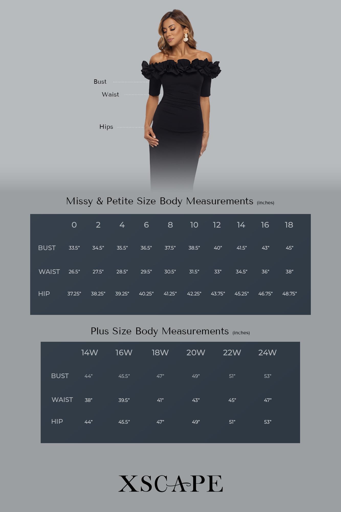 Xscape Women's Long Sleeve V-Neck Floral Skirted Floor Length Gown, Black, 8P