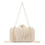 Load image into Gallery viewer, Freie Liebe Clutch Purses for Women Evening Bag Pleated Clutch Bag with Chain for Wedding Party
