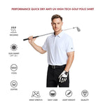 Load image into Gallery viewer, M MAELREG Golf Polo Shirts for Men Short Sleeve Performance Moisture Wicking Quick Dry Casual Collared Men’s Polo Shirts White
