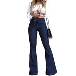 Load image into Gallery viewer, Pantete Womens High Waisted Bell Bottom Jeans Denim High Rise Flare Jean Pants with Belt
