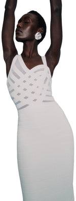 Load image into Gallery viewer, Hervé Léger, The Adeline Gown, S, Alabaster
