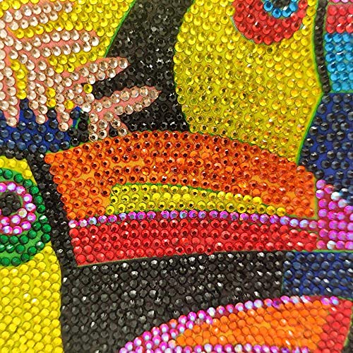Boutique De FGG Toucan Bird Crystal Clutch Purses for Women Evening Minaudiere Handbags Party Rhinestone Clutch Bag,Mini,Navy Blue
