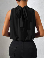 Load image into Gallery viewer, SOLY HUX Womens Halter Tops Sleeveless High Neck Summer Crop Tops Dressy Casual Blouses Solid Black L
