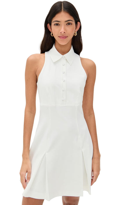Cinq à Sept Women's Casette Dress, White, 10