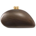 Load image into Gallery viewer, NEWROGENG Acrylic Seashell Clutch Purse for Women, Elegant Marble Evening Bag with Gold-Tone Magnetic Clasp, Wedding Party Clutch Handbags, Bronze
