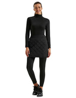 Load image into Gallery viewer, JACK SMITH Women's Puffer Quilted Skirt Insulated Black Warm Winter Snow Skorts for Hiking Running Golf Outdoors Zipping Both Way
