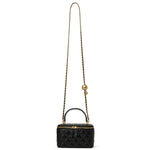 Load image into Gallery viewer, DORIS&amp;JACKY Small Quilted Square Box Crossbody Purse For Women Designer Mini Top Handle Pouch Purse With Metal Chain Strap (1-Black)
