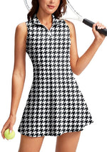 Load image into Gallery viewer, Viodia Women&#39;s Tennis Golf Dress with Shorts Active Exercise Workout Sports Athletic Dresses for Women with Zipper Pockets
