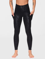 Load image into Gallery viewer, THE GYM PEOPLE Women's High Waist Yoga Pants Soft Tummy Control Athletic Workout Leggings with Deep Pockets Black Leopard
