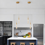 Load image into Gallery viewer, LMQNINE Pendant Lights Kitchen Light Fixtures Dimmable LED Modern Gold Pendant Light Mini Teardrop Crystal Pendant Lighting for Kitchen Island Bedroom Hallway Entryway (2-Light)
