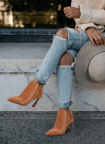 Load image into Gallery viewer, Juliet Holy Womens High Heel Booties Pointed Toe V Cut Back Zipper Short Dress Ankle Boots
