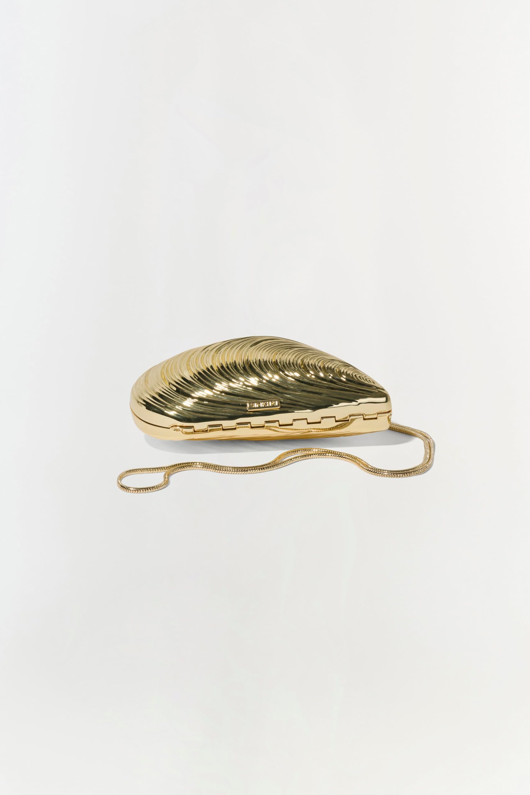 Bridget Mini Metal Oyster Clutch