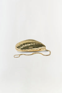 Bridget Mini Metal Oyster Clutch