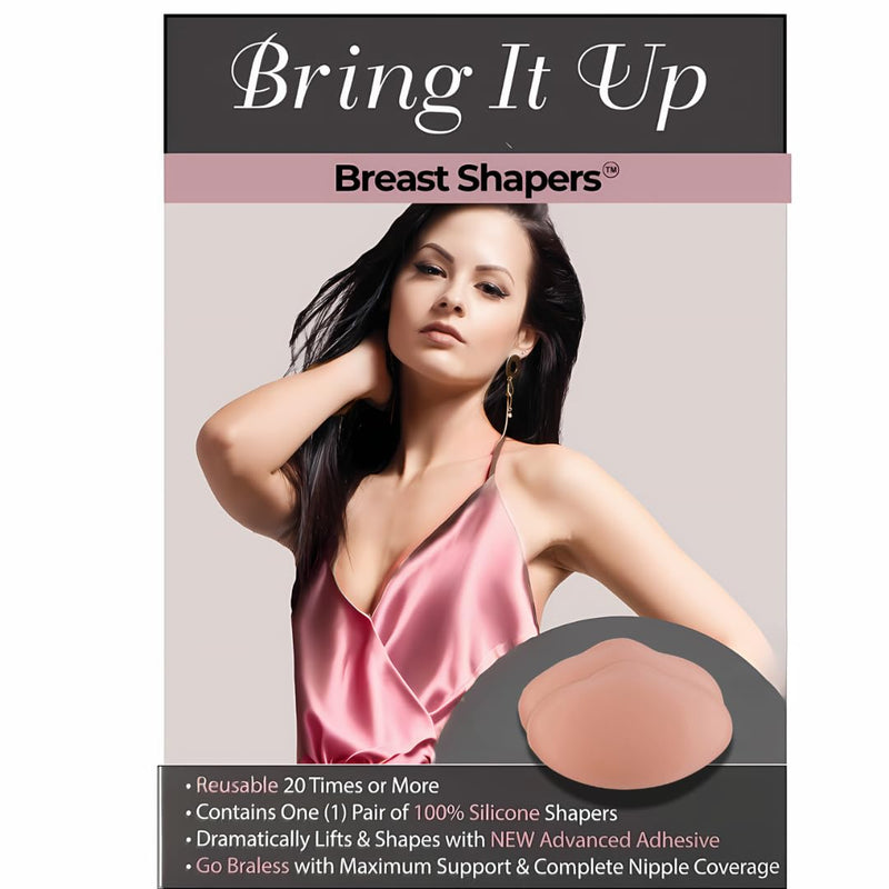 Bring It Up Womens Breast Shapers/Sticky Bra, Nude C/D