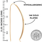 Load image into Gallery viewer, Gold Drop Earrings for Women - Plated 14K Gold Threader Earrings, Elegant Thread Teardrop Dangle, Dangling Long Trendy Large Pull Through Drops
