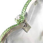 Load image into Gallery viewer, Boutique De FGG Heart Clutch Purses for Women Formal Crystal Evening Bags Rhinestone Clutch Party Minaudiere Handbag,Mini,Mint Green
