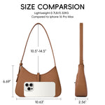 Load image into Gallery viewer, CLUCI Shoulder Bag for Women, Purses for Women, Handbag Hobo Bags Vegan Leather Crossbody Purse with Adjustable Strap Brown

